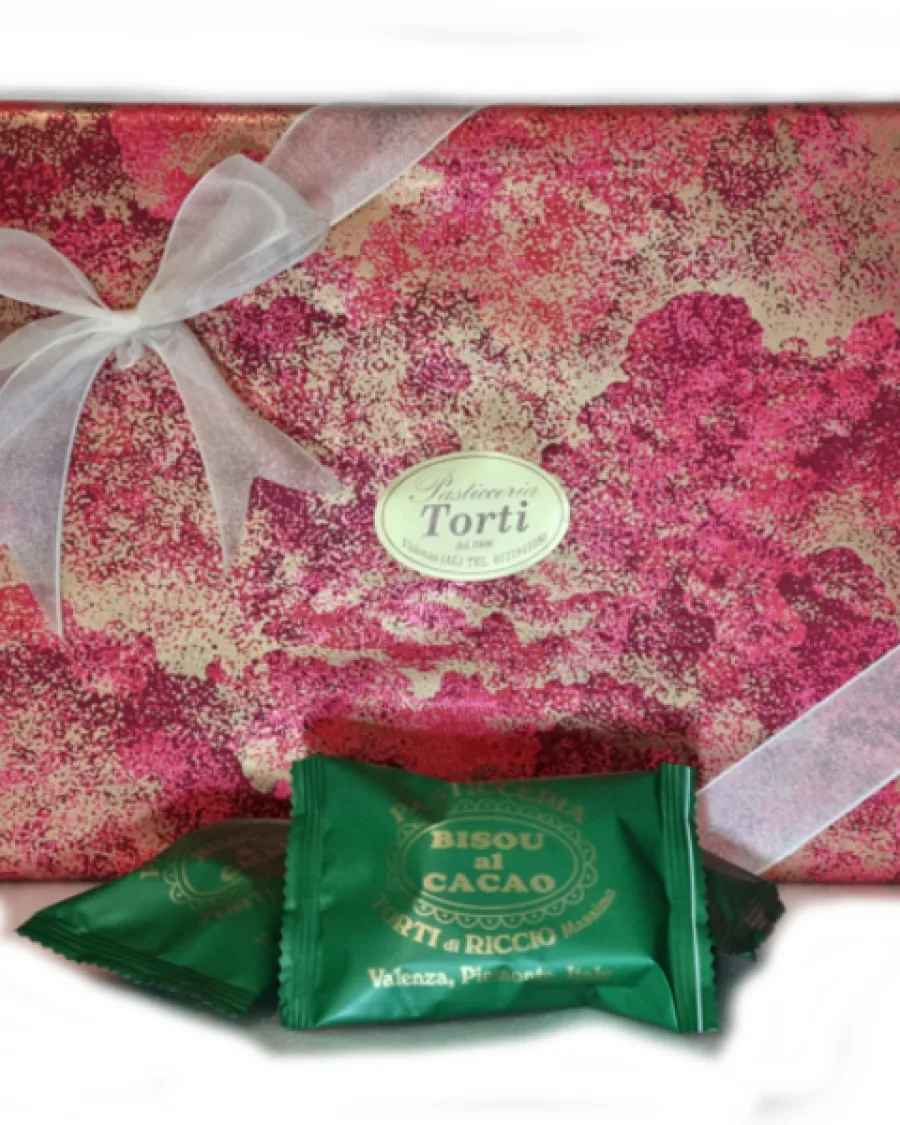 SCATOLA BISOU AL CACAO DA 600 G.